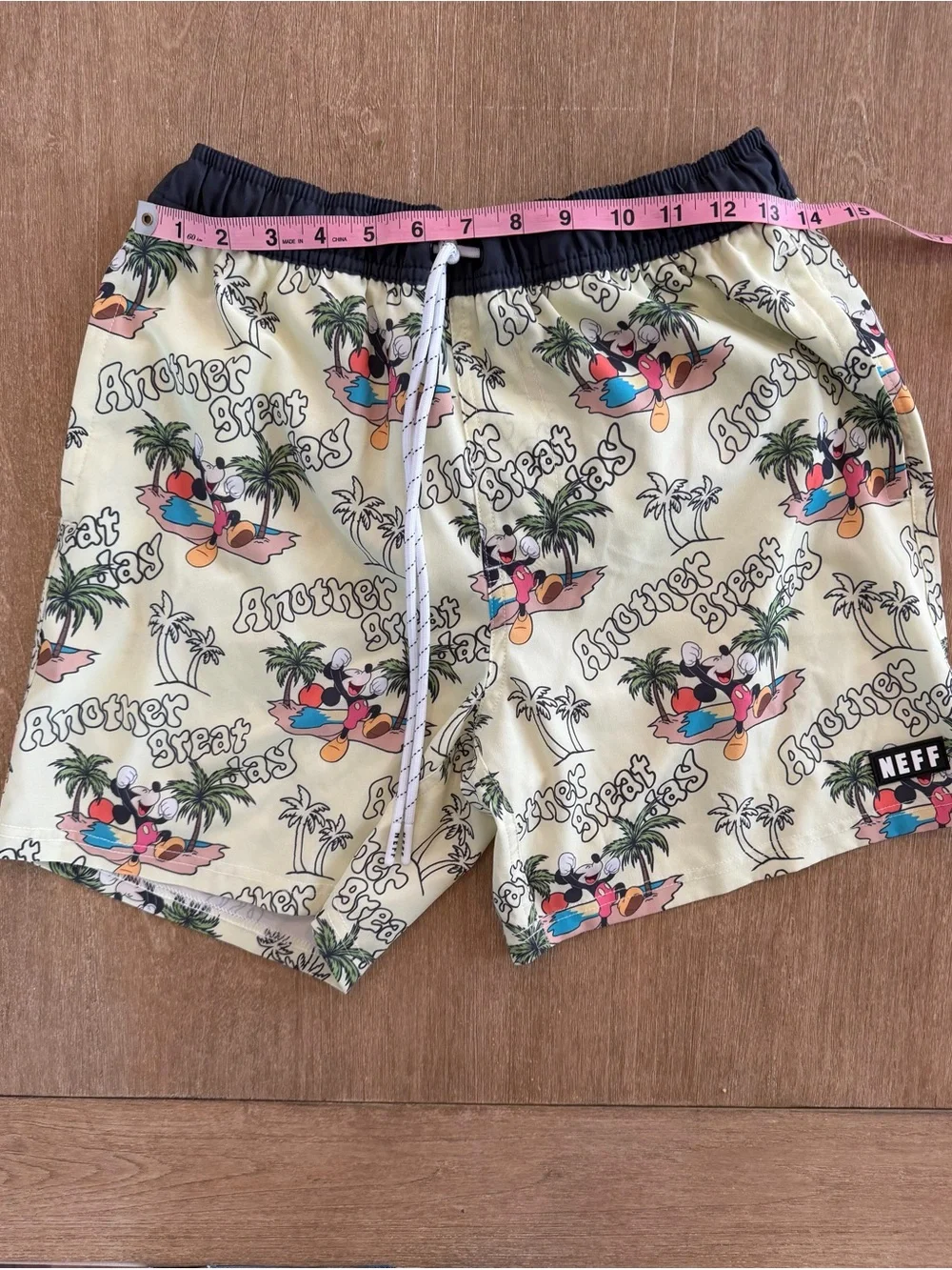NEFF x Disney Mickey Mouse “Another Great Day” Swim Trunks Shorts